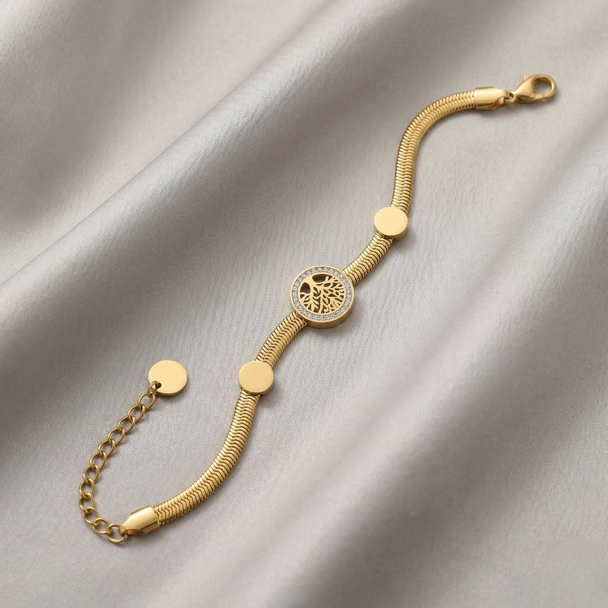 gold tree of life bracelet for women – elegant crystal circle charm designer bracelet gold tree of life bracelet for women – elegant crystal circle charm designer bracelet