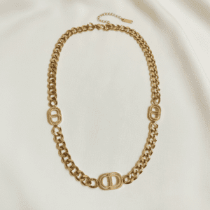 elegant oval link gold chain necklace elegant oval link gold chain necklace