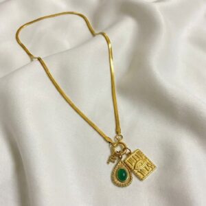 mystic evil eye charm necklace