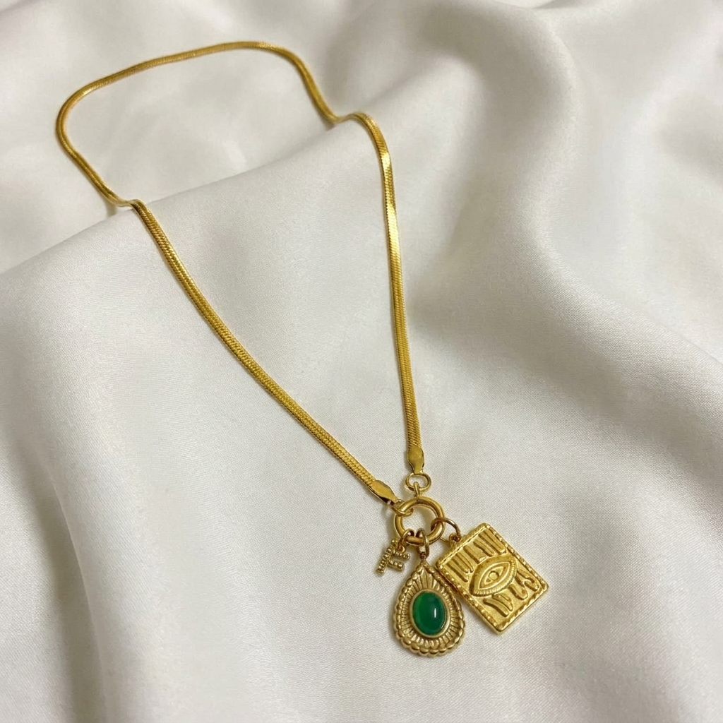 mystic evil eye charm necklace mystic evil eye charm necklace