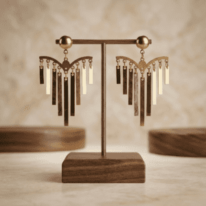 Home luxury gold tassel drop earrings for women – elegant statement designer earrings